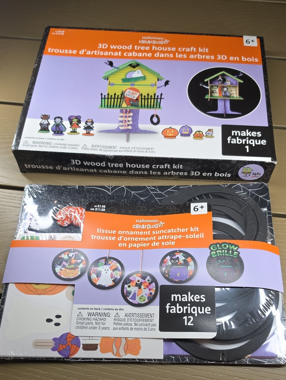 Halloween Craft Kit Set - Black, Orange, Purple, Green